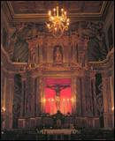 Cappella del Crocefisso (sec. XVII-XVIII) – Particolare dell’altare ligneo