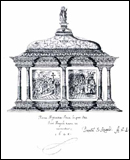 Il reliquario di Sant'Angelo in un disegno del 1640