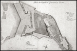 B. Schauroth - Pianta del castel S. Giacomo di Licata (1823)